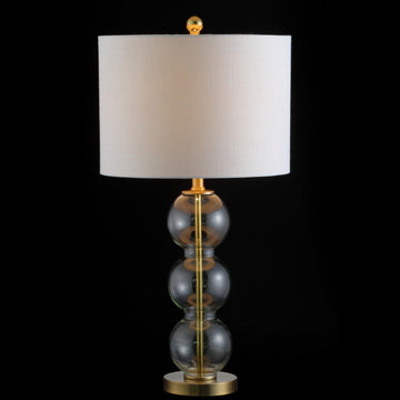Bella 27" Glass Triple Sphere LED Table Lamp - JONATHAN Y